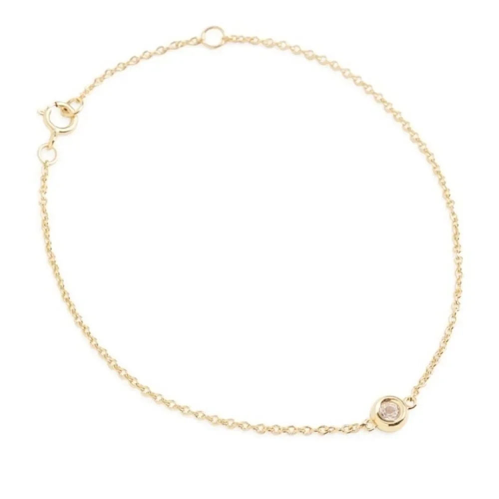 Marrin Costello 14K Gold Plated Topaz Thin Bracelet